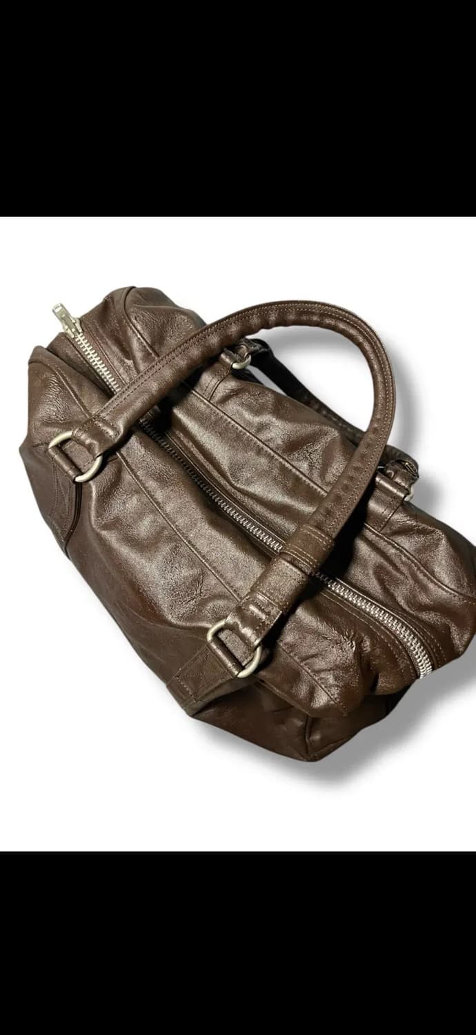 요시다포터 브라운 가죽 토트백 상품이미지3