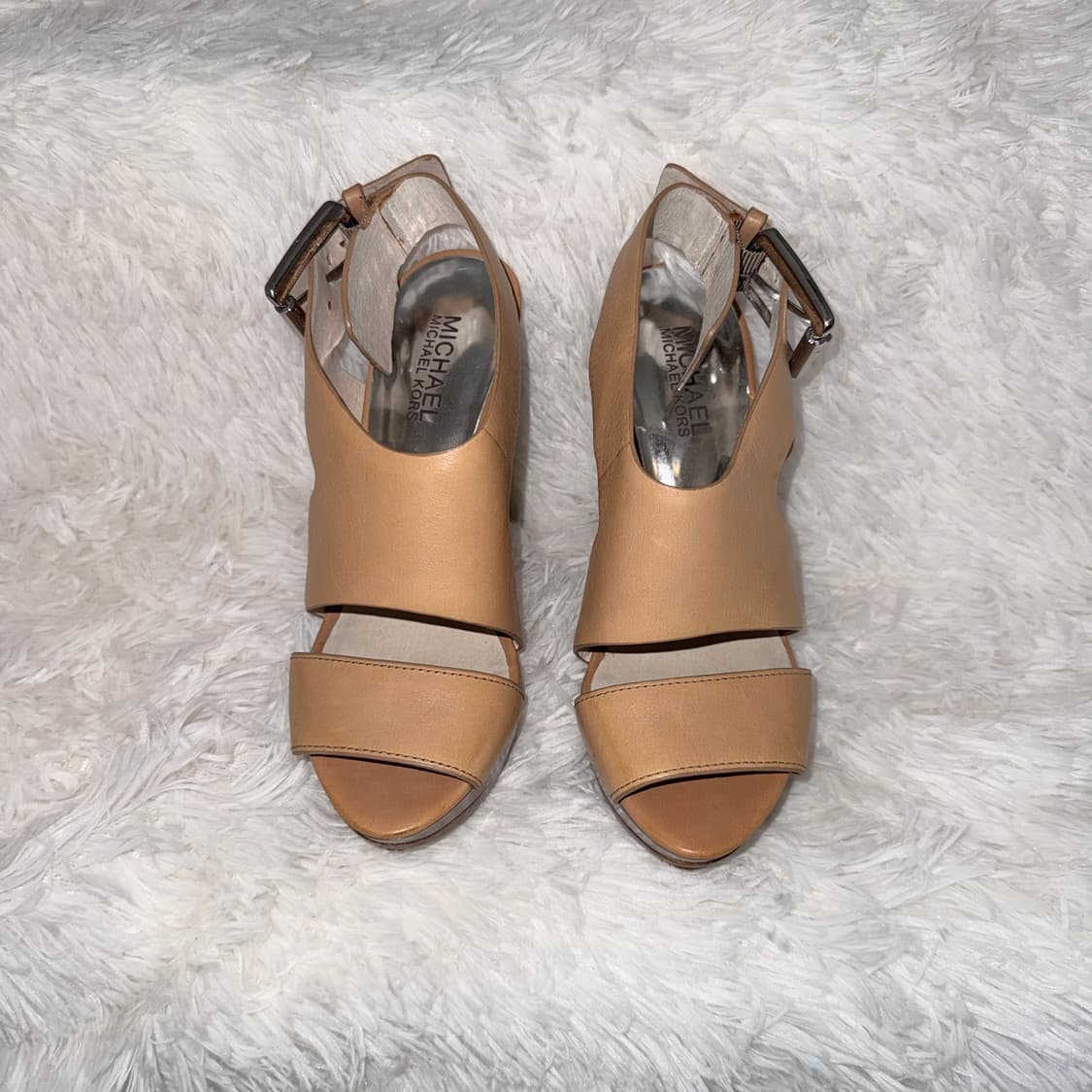 230 Michael Kors 마이클 코어스 래더 플랫폼 샌들 힐 상품이미지2