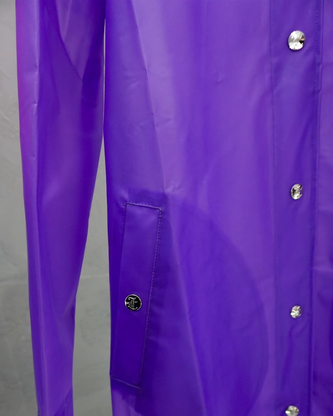 쥬시꾸띄르 pvc 퍼플 롱자켓 상품이미지6