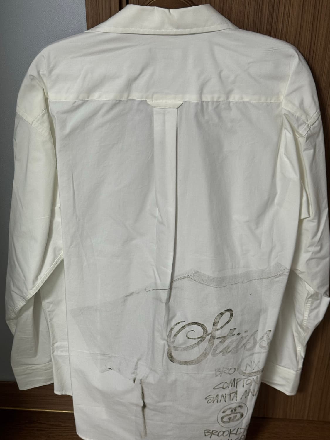 스투시 월드투어 셔츠 화이트 s 상품이미지3