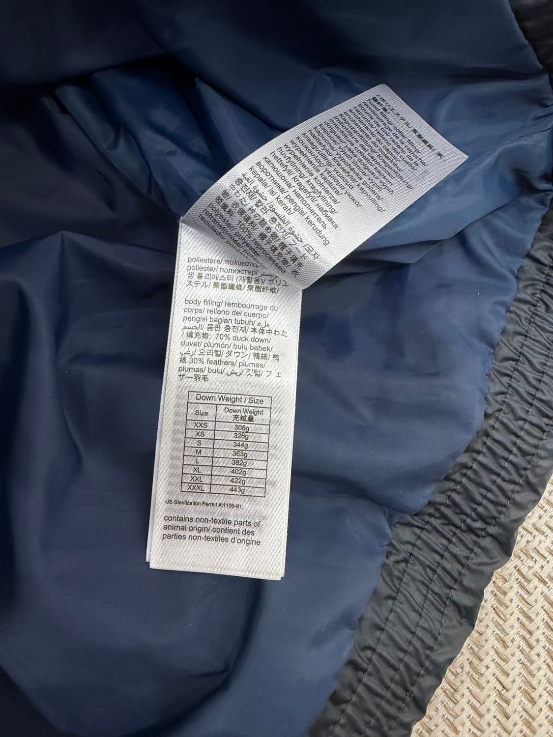 정품) 타미진스 여성 오버사이즈 패딩 XS 상품이미지8