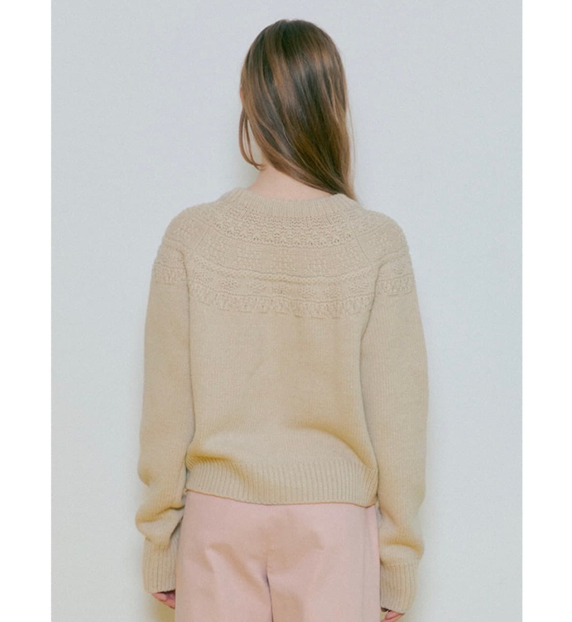 보카바카 플라워 자수 니트-베이지 상품이미지6