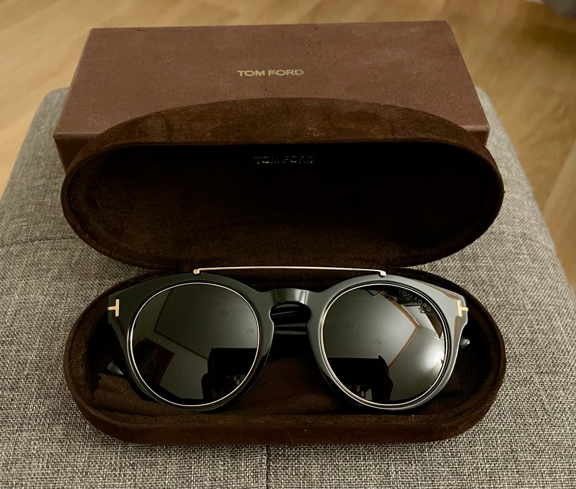 새상품 TOM FORD 톰포드 TF9357 라운드 골드 바 선글라스 상품이미지1