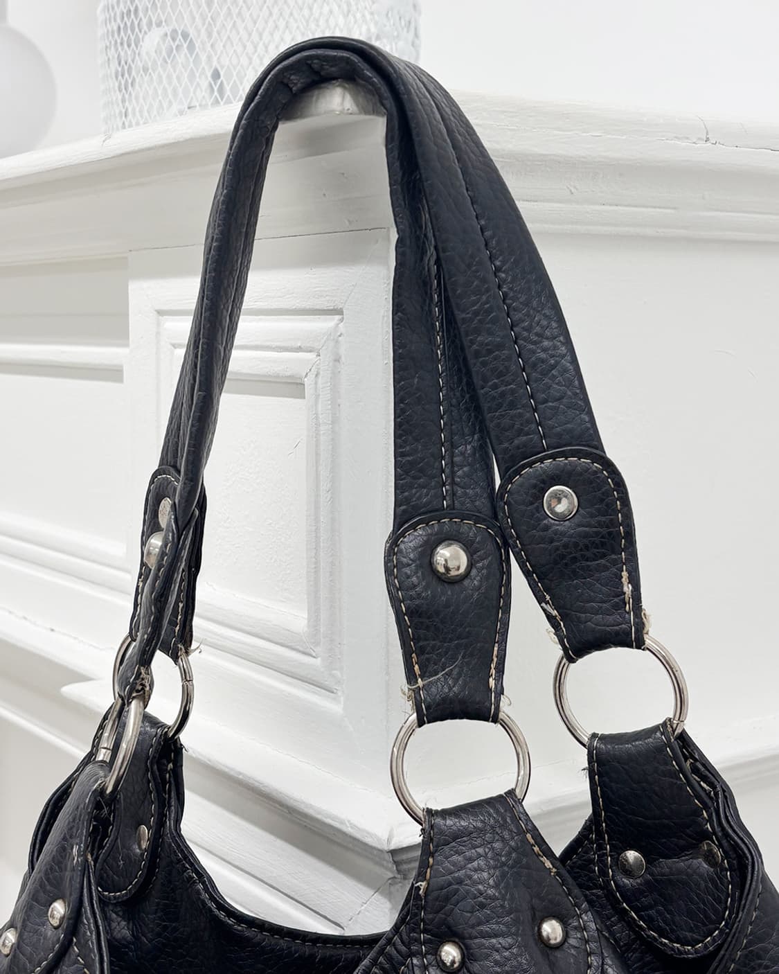 FREUDE 시티 레쟈 빅 숄더백 상품이미지4