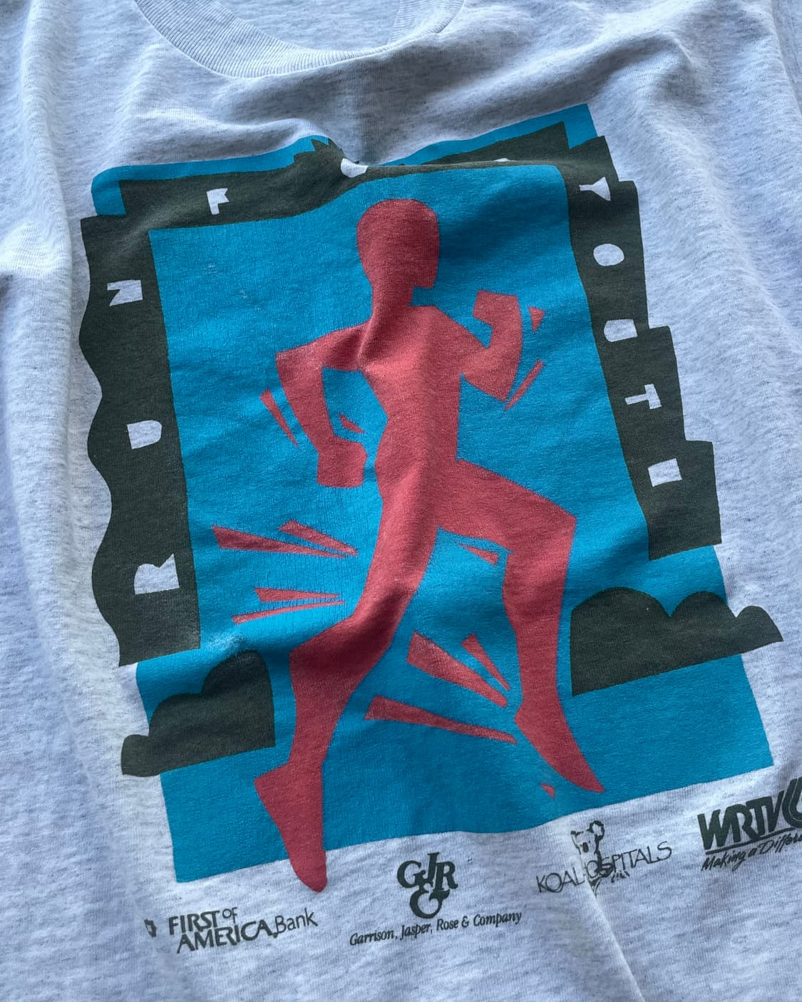 90‘s USA ‘Run for youth’ promo T-shirt  상품이미지10