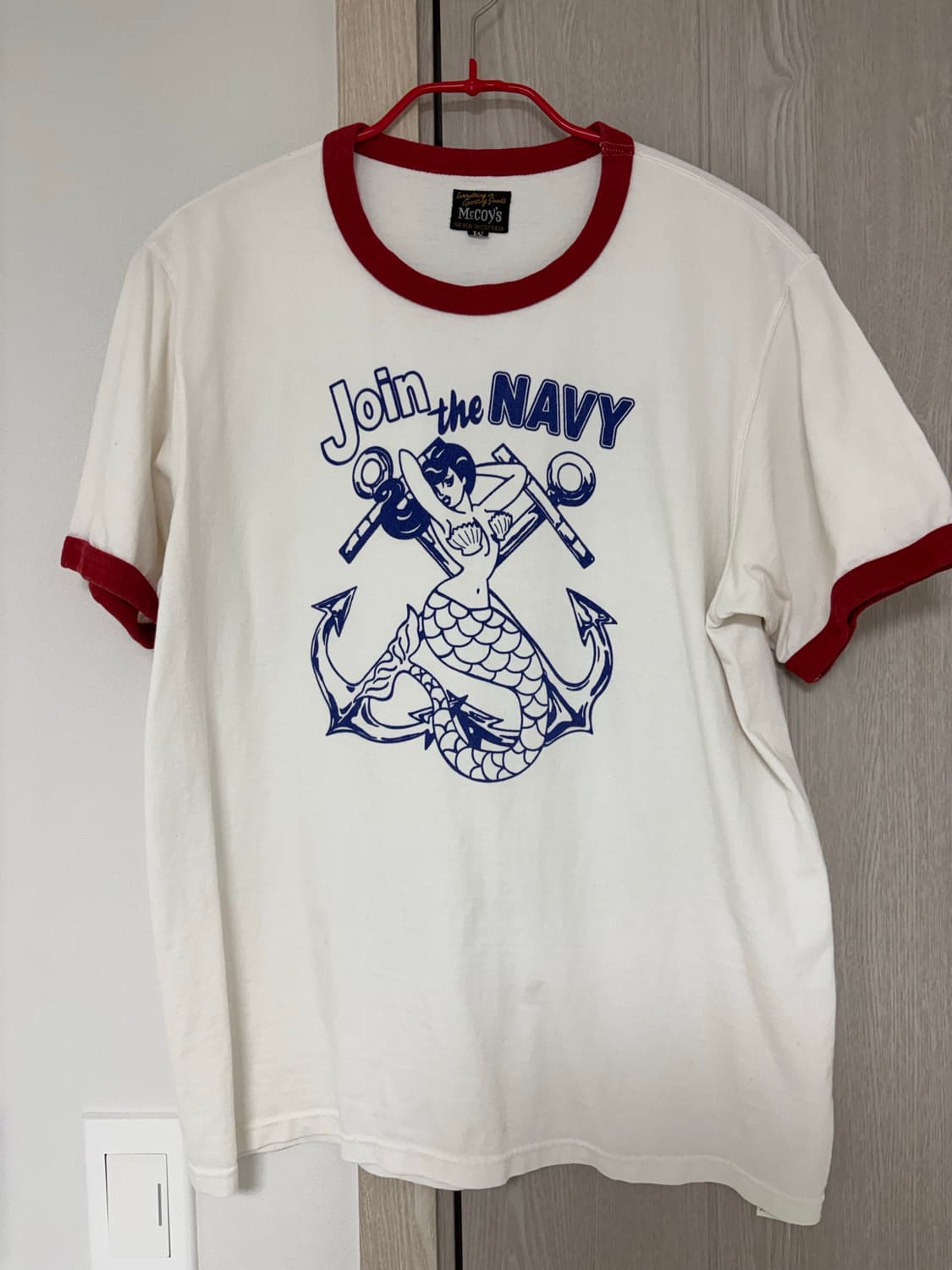 리얼맥코이 join the navy 링거티 레드 상품이미지1