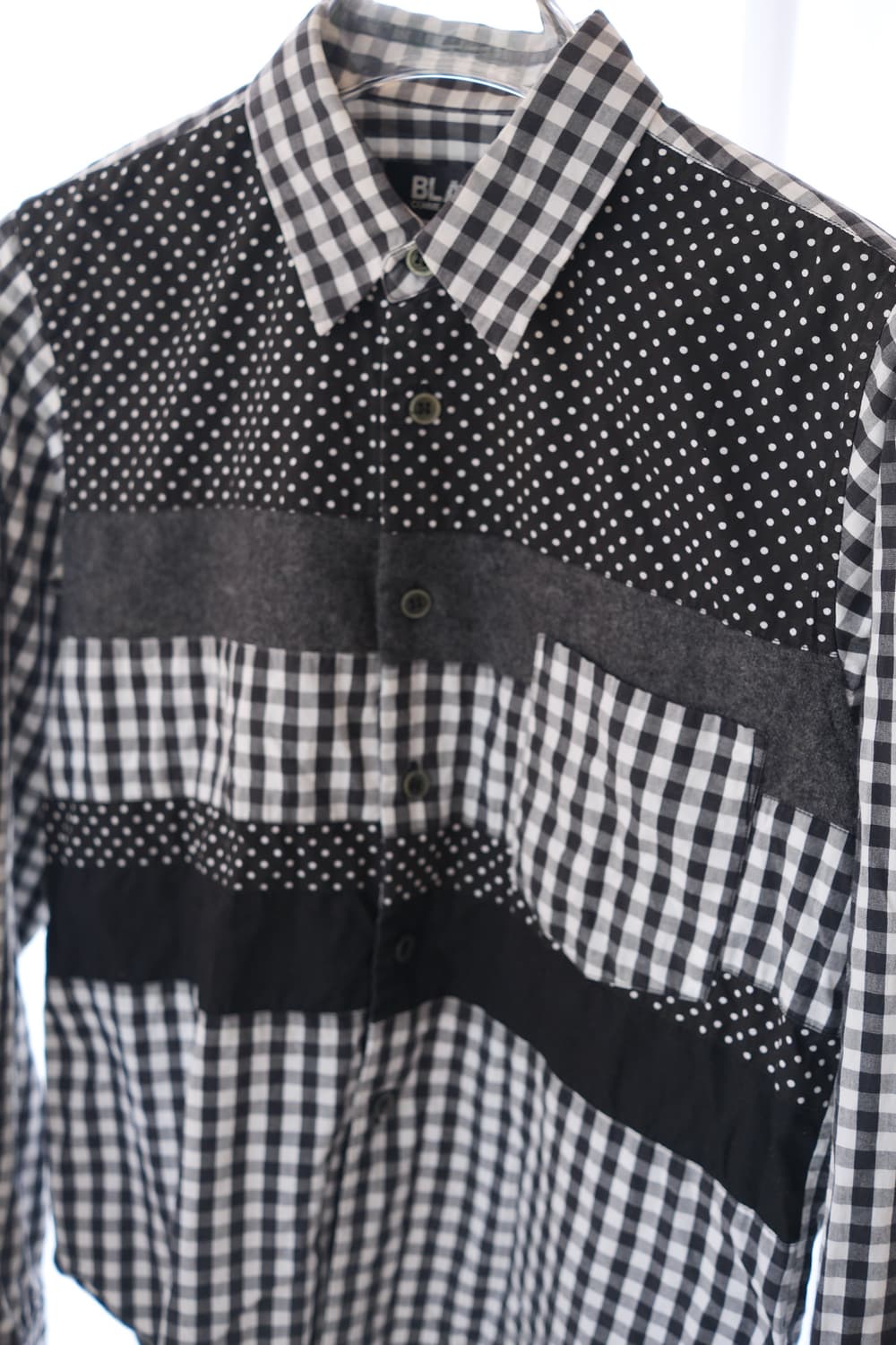 Patchwork gingham check shirt 상품이미지4