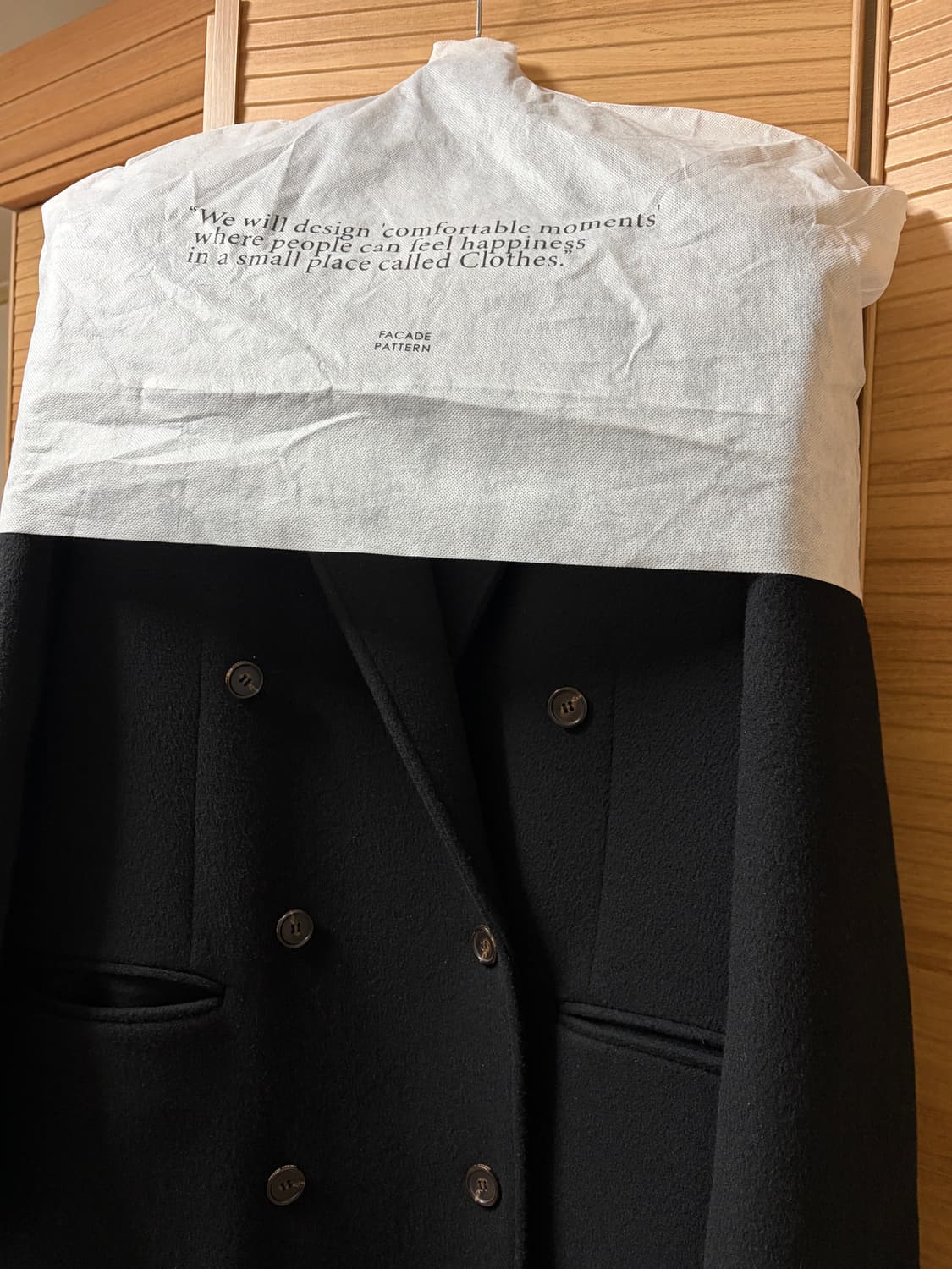 파사드패턴 캐시미어 더블 코트 m 상품이미지2