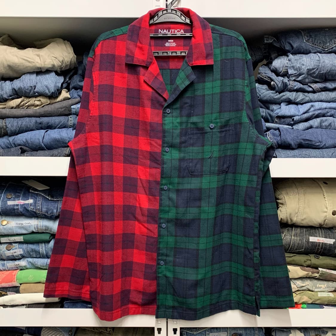 [M] 노티카 슬립웨어 패치워크 체크셔츠 상품이미지2