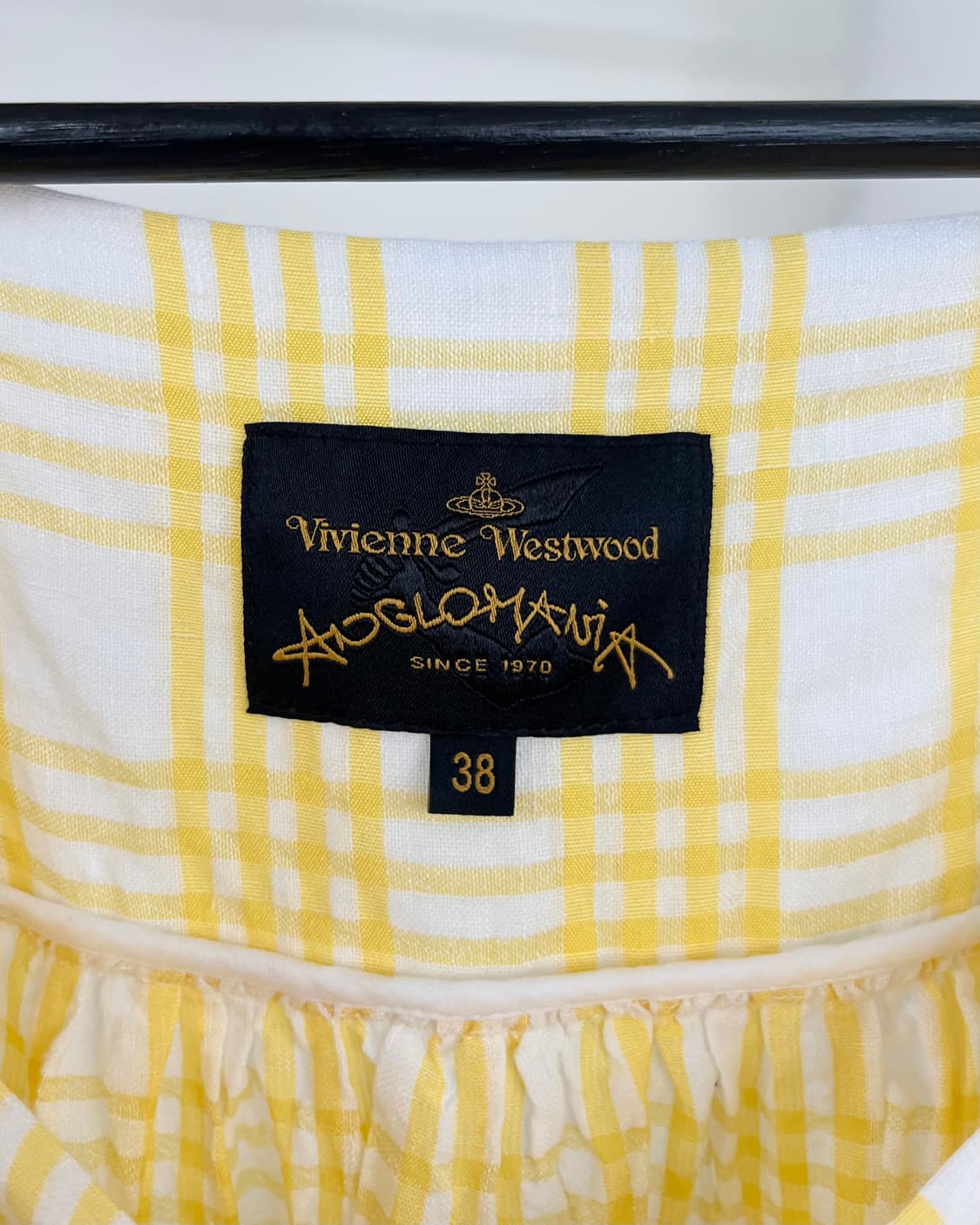 비비안 웨스트우드 옐로우 린넨 쇼트 슬리브 블라우스 상품이미지6