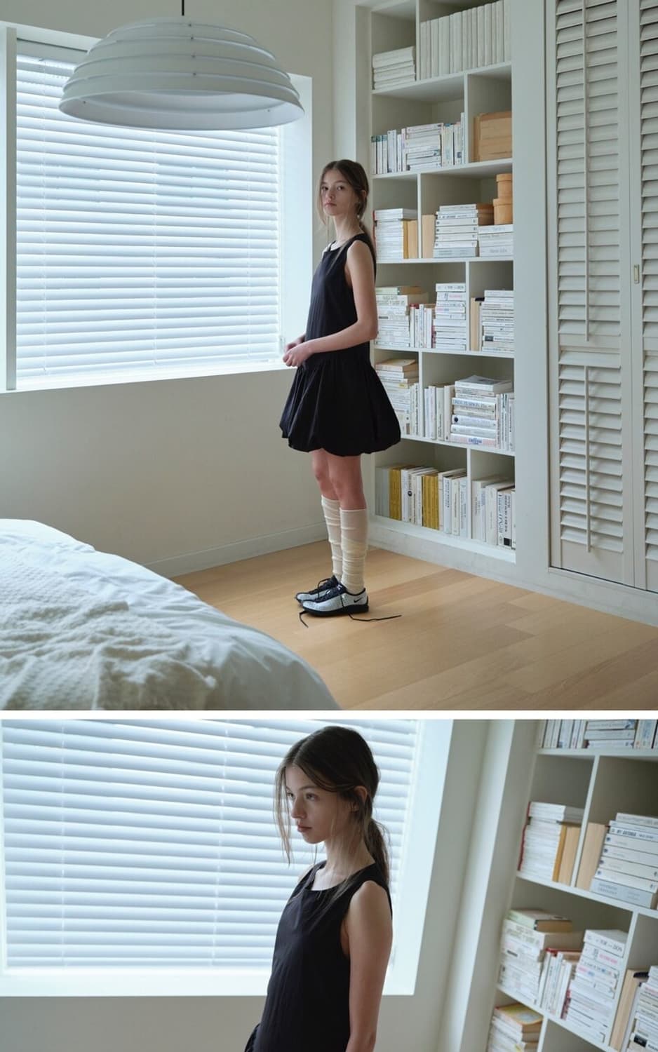 (새상품) 피피비 볼륨 미니 원피스 블랙 상품이미지3