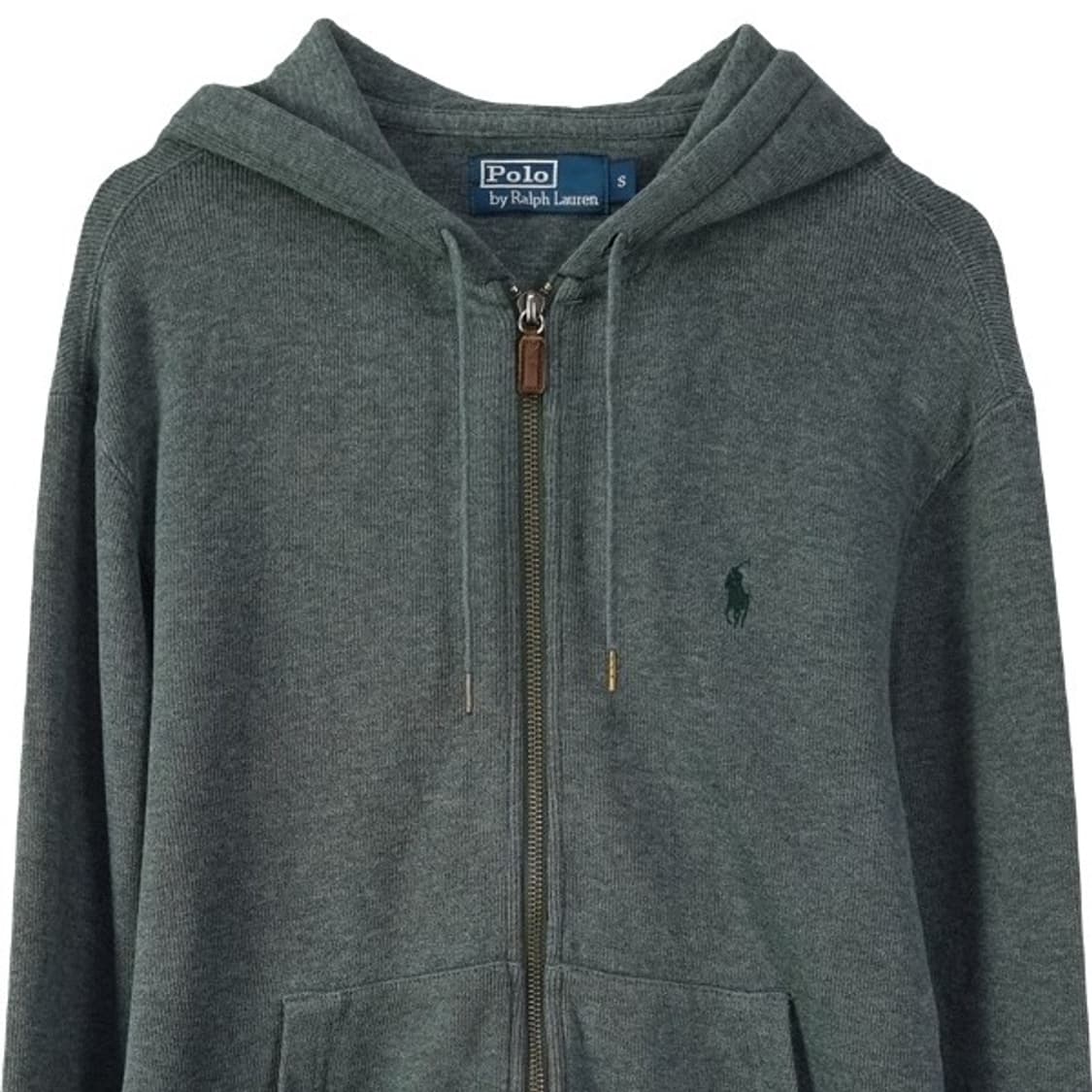 [폴로 랄프로렌] 포니 로고 자수 니트 후드 집업 그레이 M20093 상품이미지4