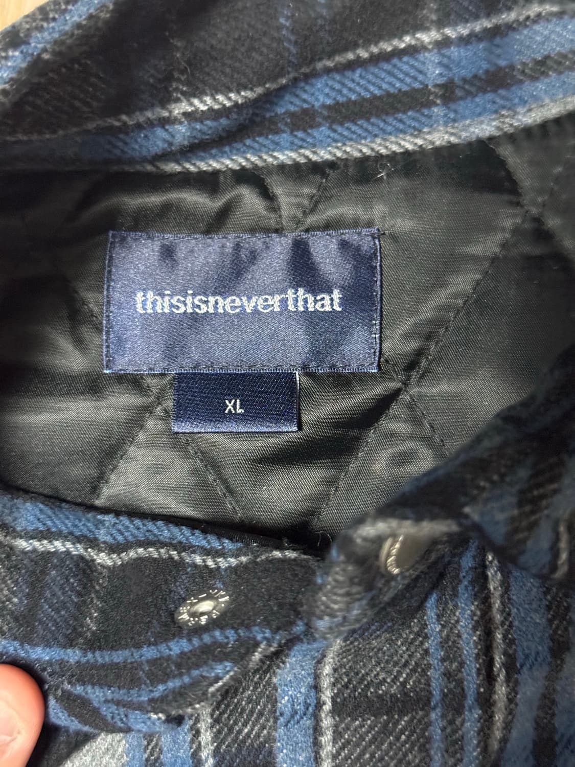 XL) 디스이즈네버댓 패디드 플란넬 셔츠  상품이미지3