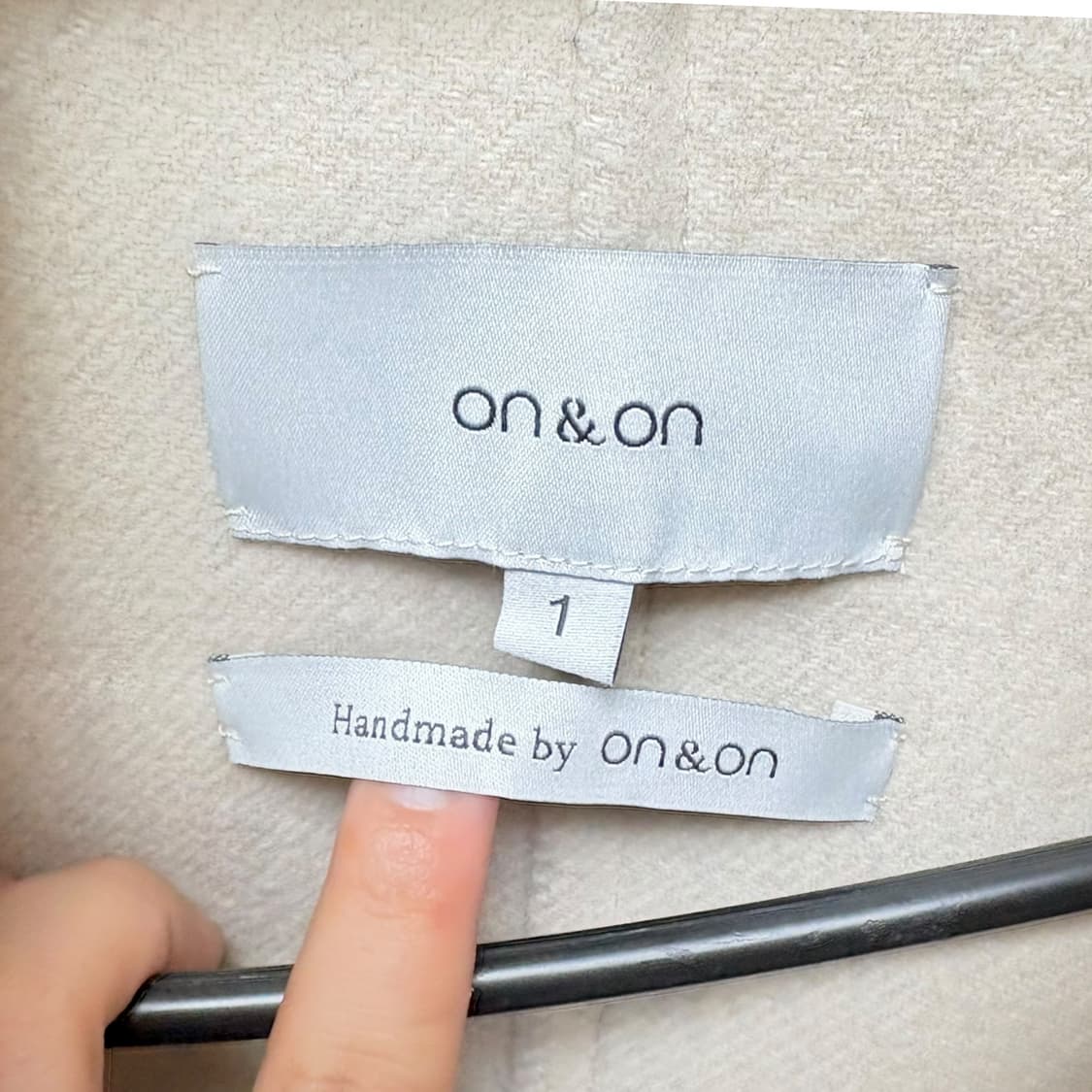 3735 온앤온 양모 아이보리 카라 자켓 상품이미지6