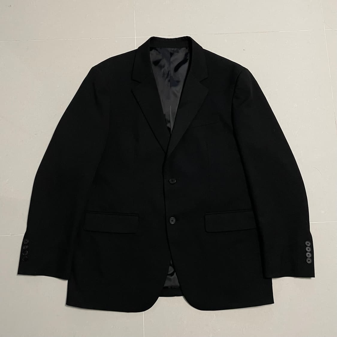 정품 무신사스탠다드 블랙 오버핏 블레이저 자켓 상품이미지4