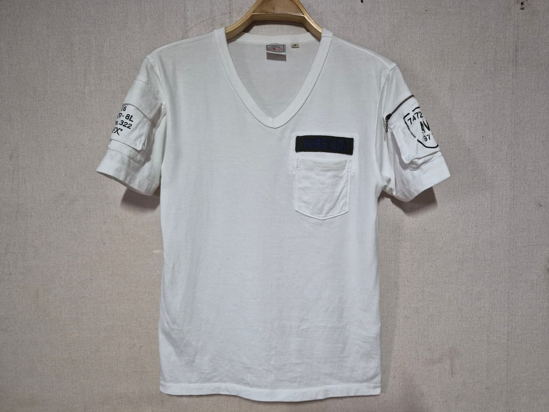 아비렉스 V넥반팔(m) 상품이미지1