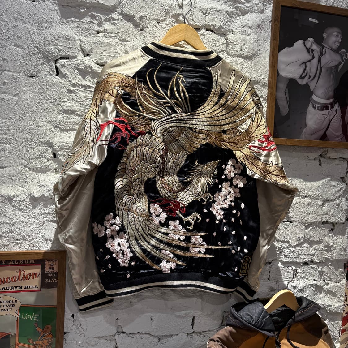 카라쿠리 타마시 봉황 리버서블 스카쟌 자켓 상품이미지2