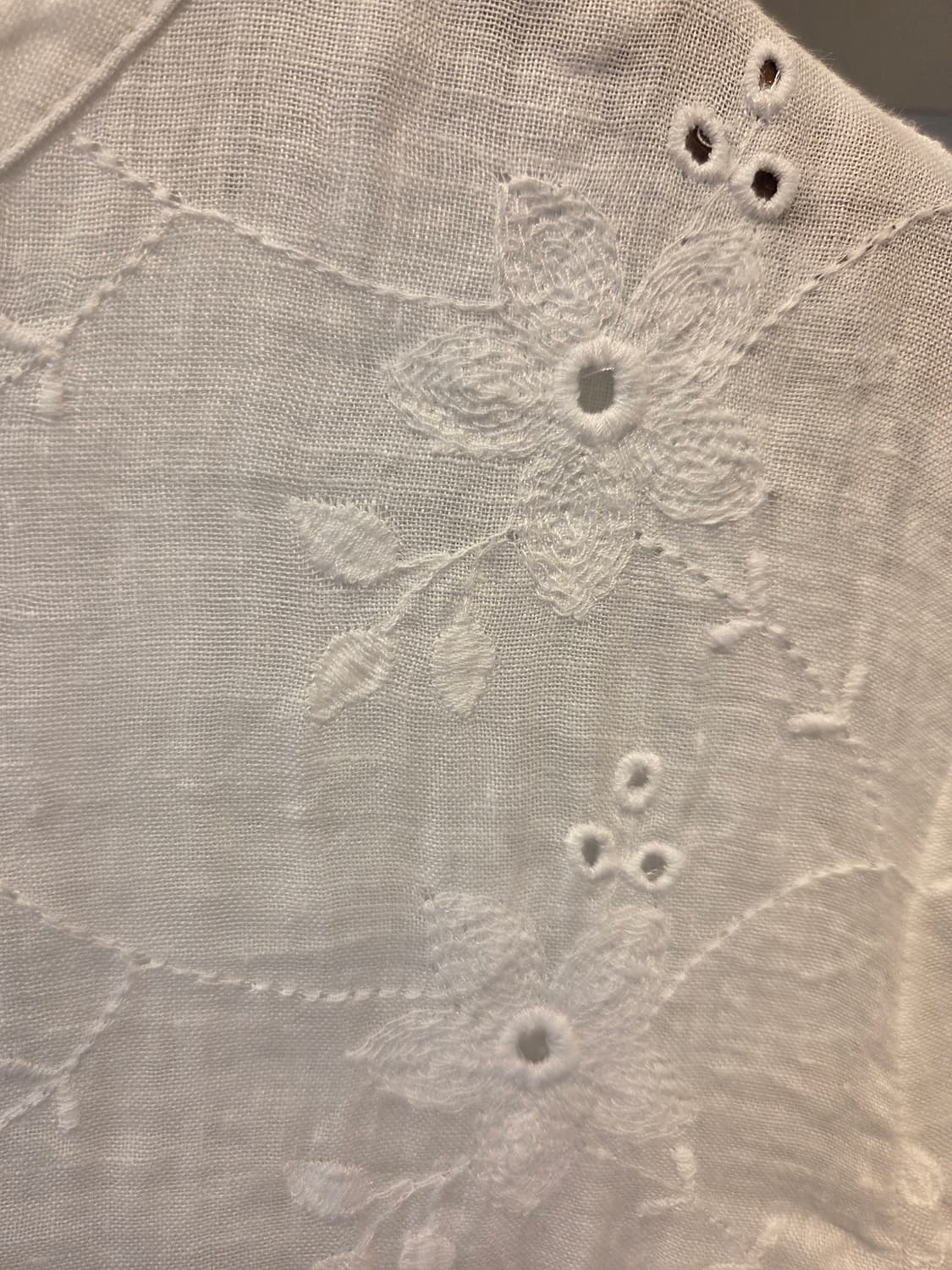 김동순 울티모 아일렛 레이스 린넨 셔츠 블라우스 상품이미지4