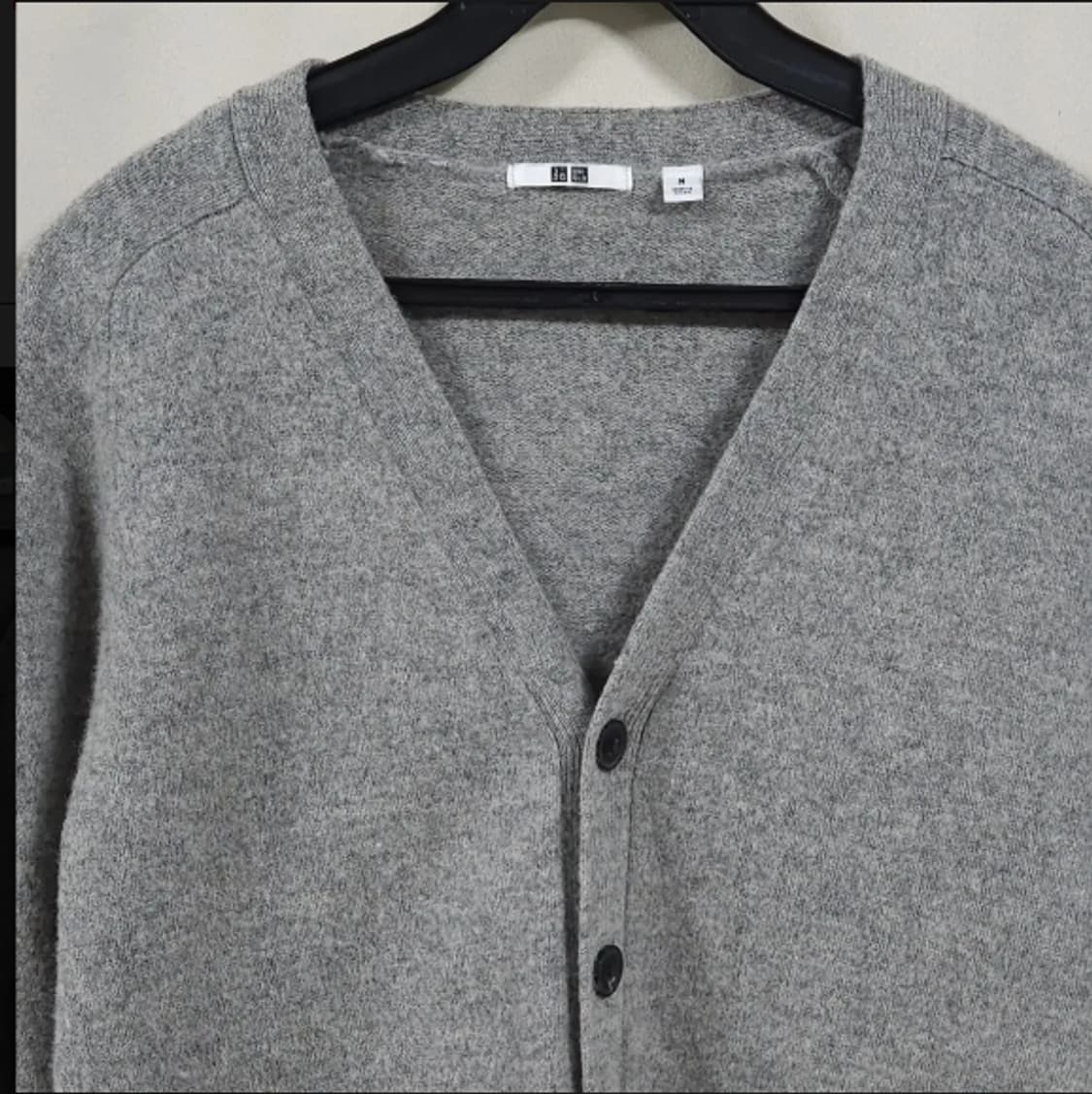 95)유니클로 울 가디건 그레이 14-03 상품이미지2