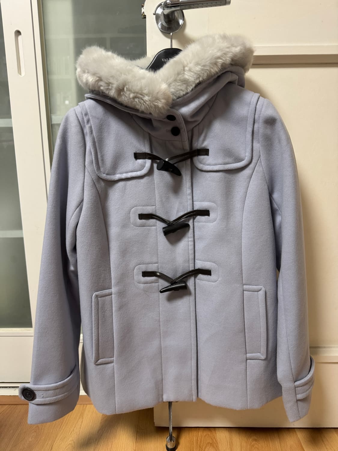 어스뮤직 퍼 후드 더플 코트 떡코 상품이미지2