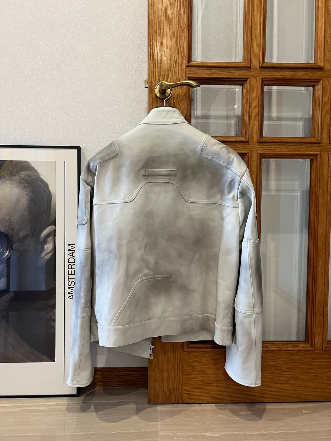 이예 (Yiyae) / 레더 자켓 / 더티화이트 L 상품이미지5