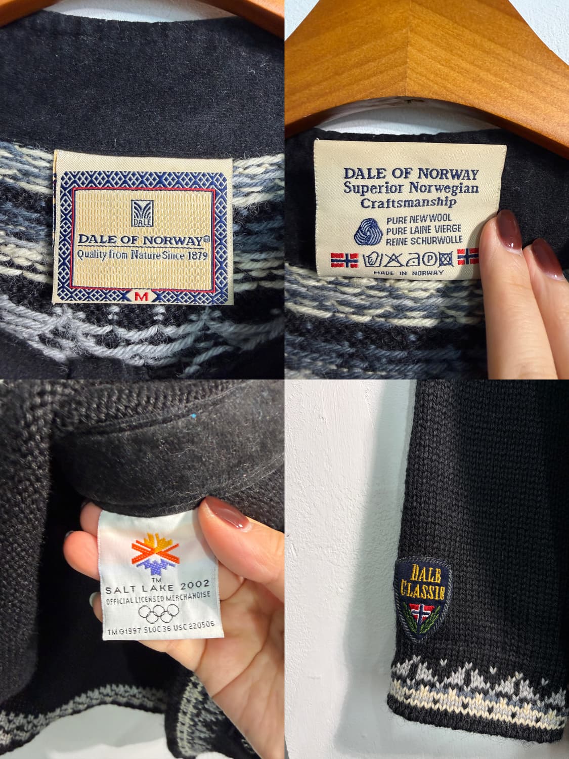 [m] Dale of norway 데일오브노르웨이 울 100% 니트집업 상품이미지8