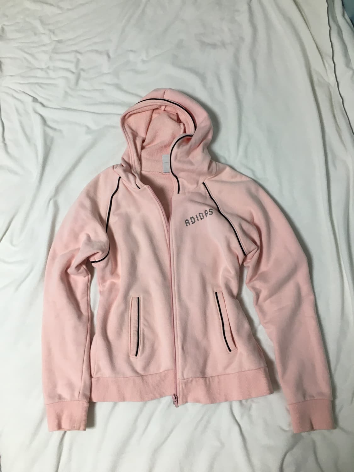 아디다스 딸기우유 연핑크 후드집업 상품이미지2