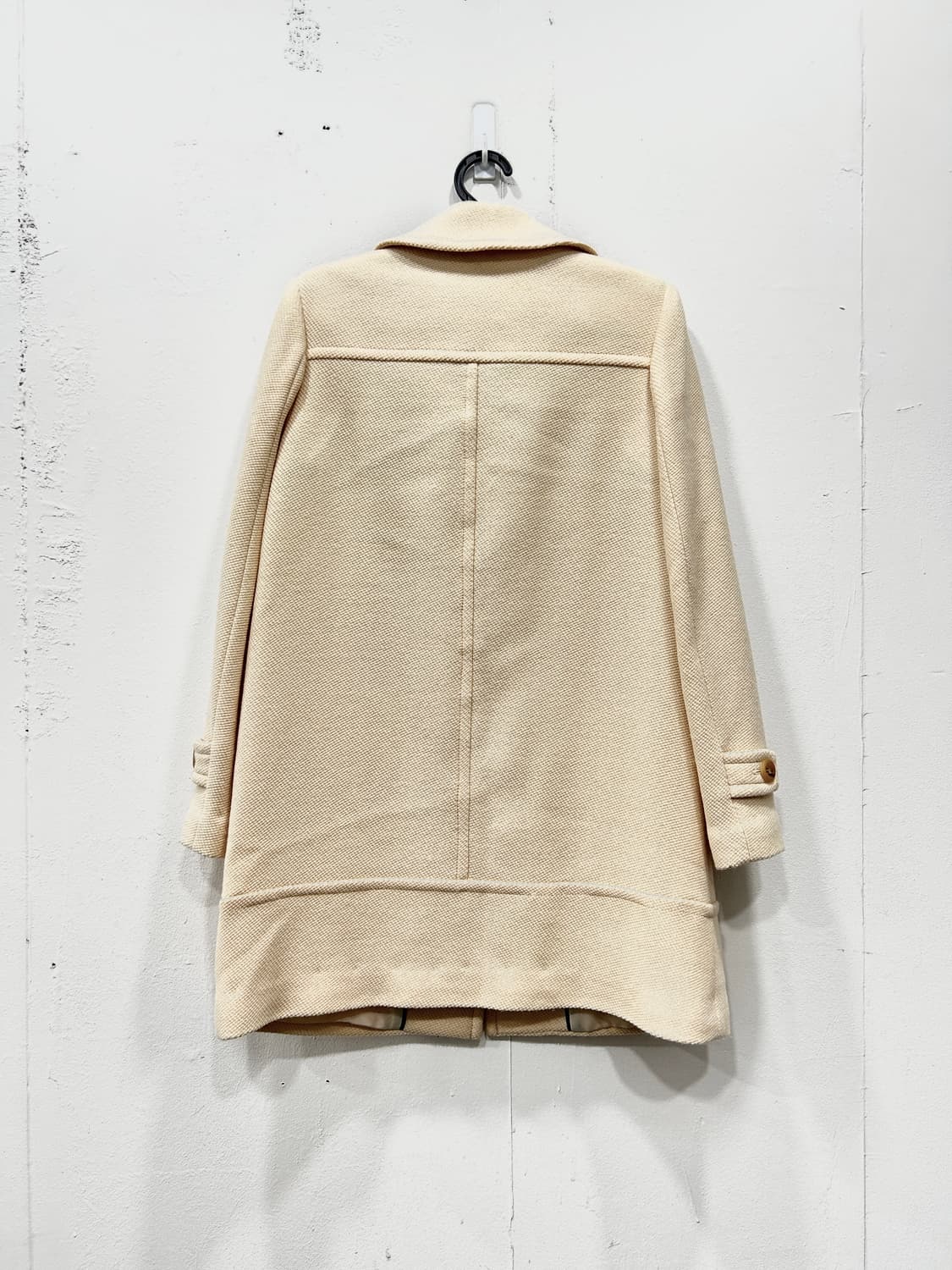 BCBG 울 100% 아이보리 코트 66 모리걸 러블리룩 상품이미지2