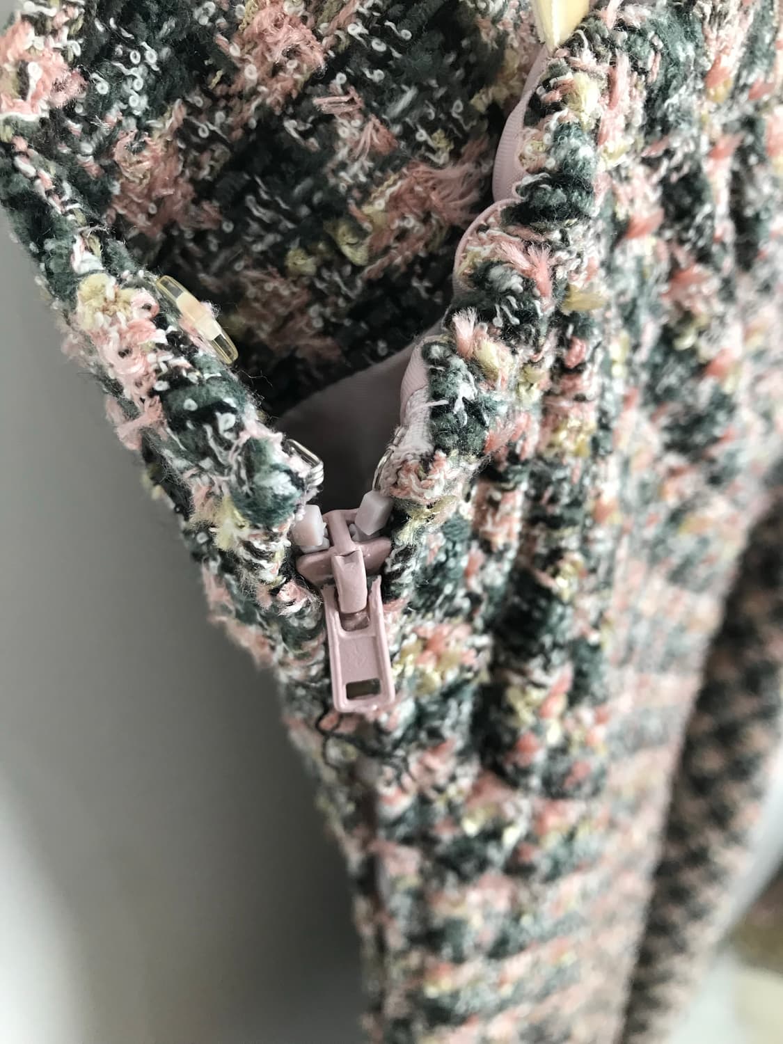 레지나st 트위드 핑크 롱원피스 y2k 오네갸루 딸기우유 끈원피스 상품이미지4