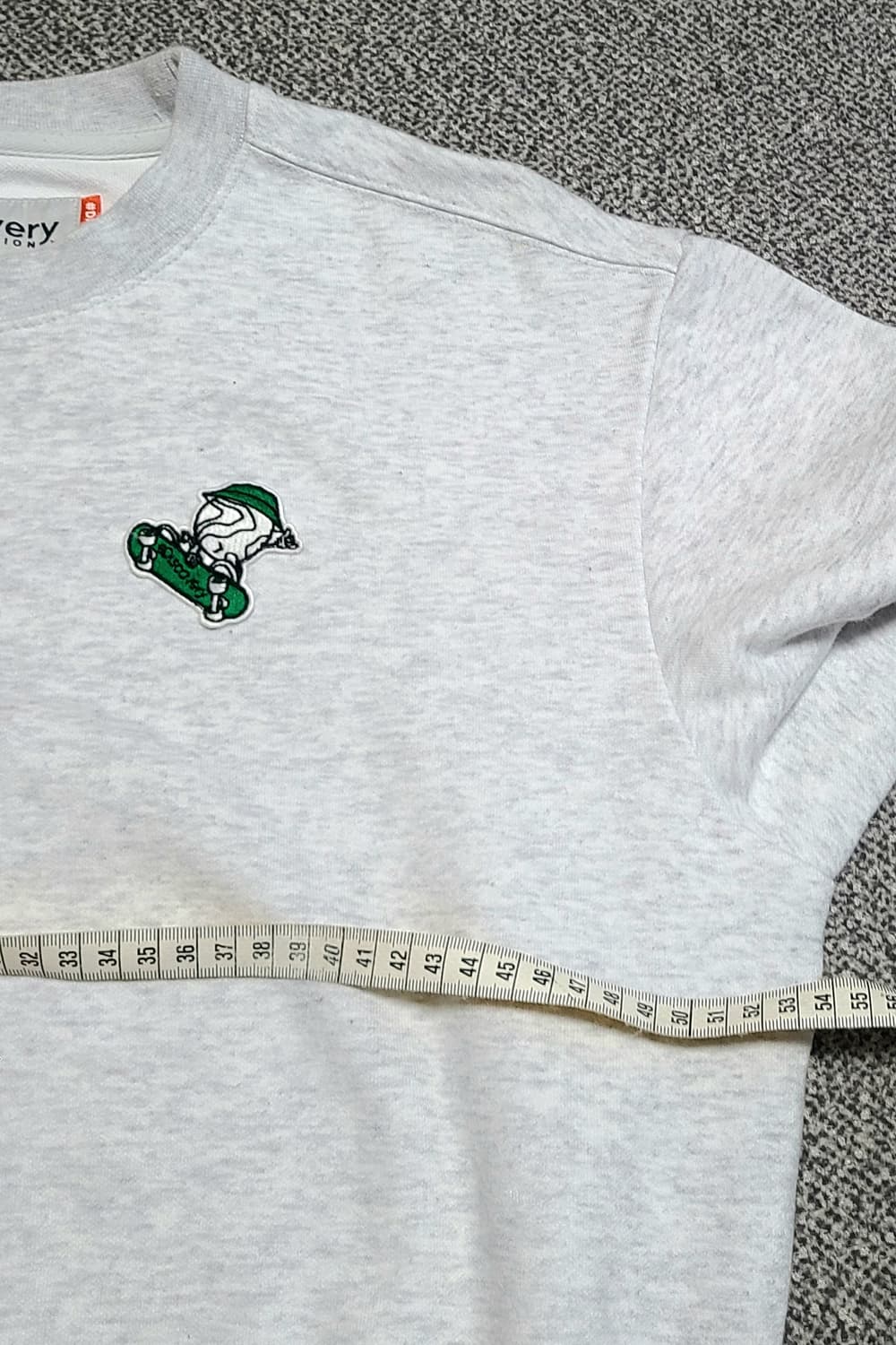 디스커버리 디커맨 맨투맨 85 멜란지 그레이 상품이미지5