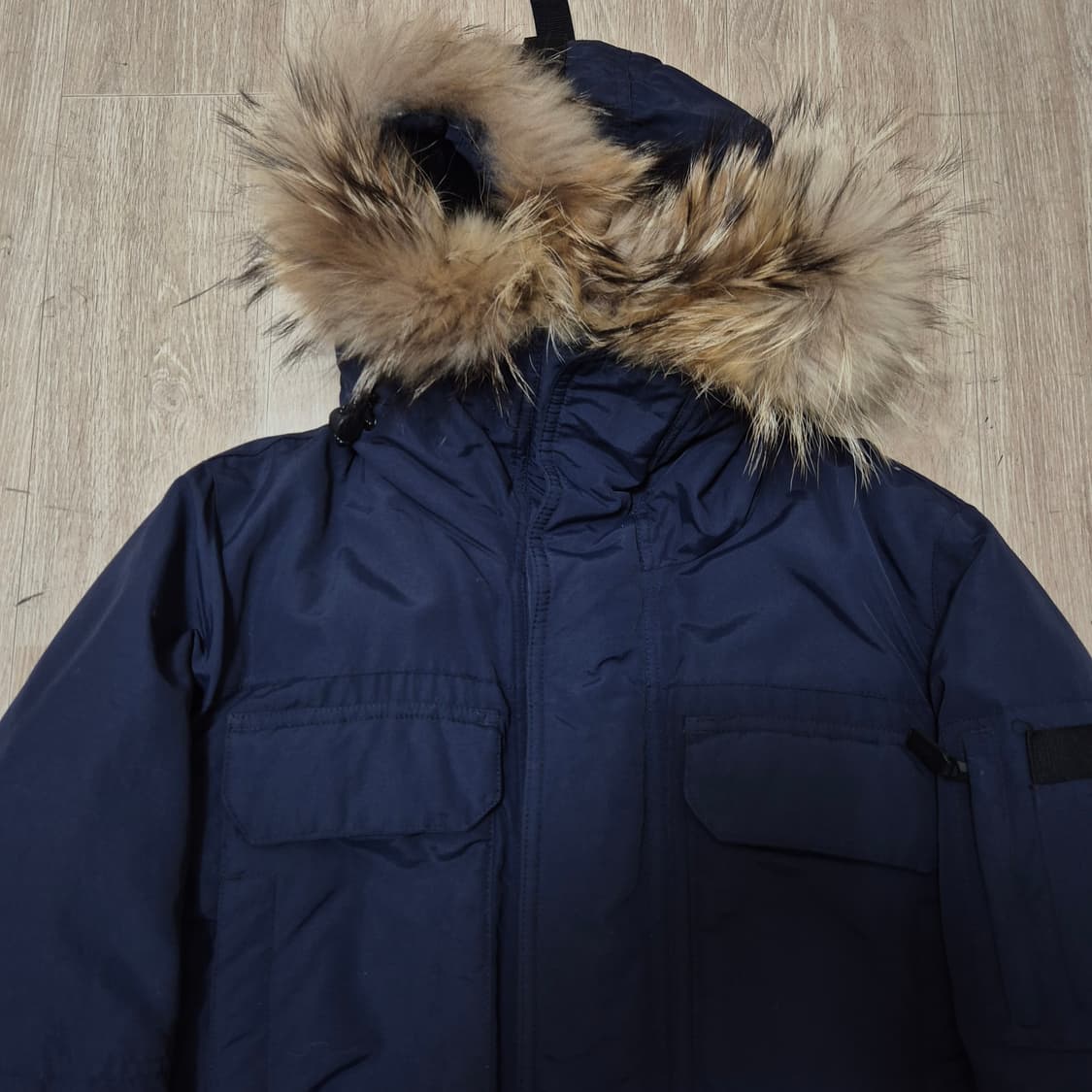 탑텐 아크틱 익스퍼트 덕다운 라쿤퍼후드 패딩 점퍼 L(100) 상품이미지2