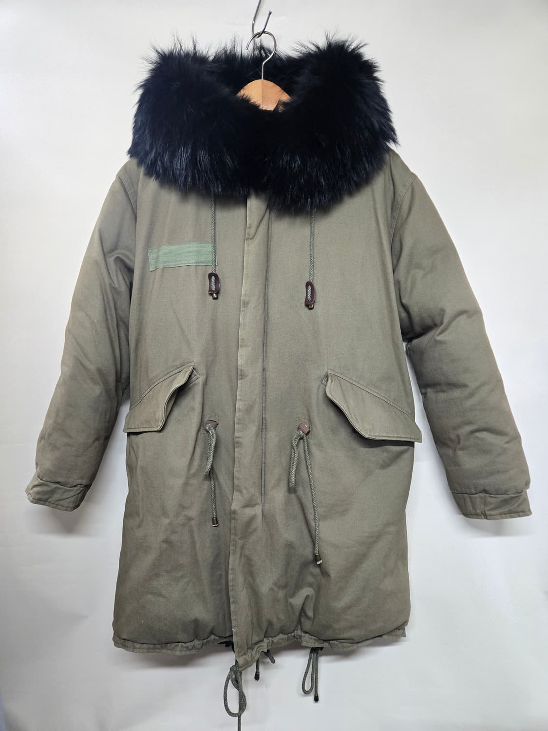 mimiciel미미씨엘 리버시블 야상패딩 여66 카키색/블랙 상품이미지2