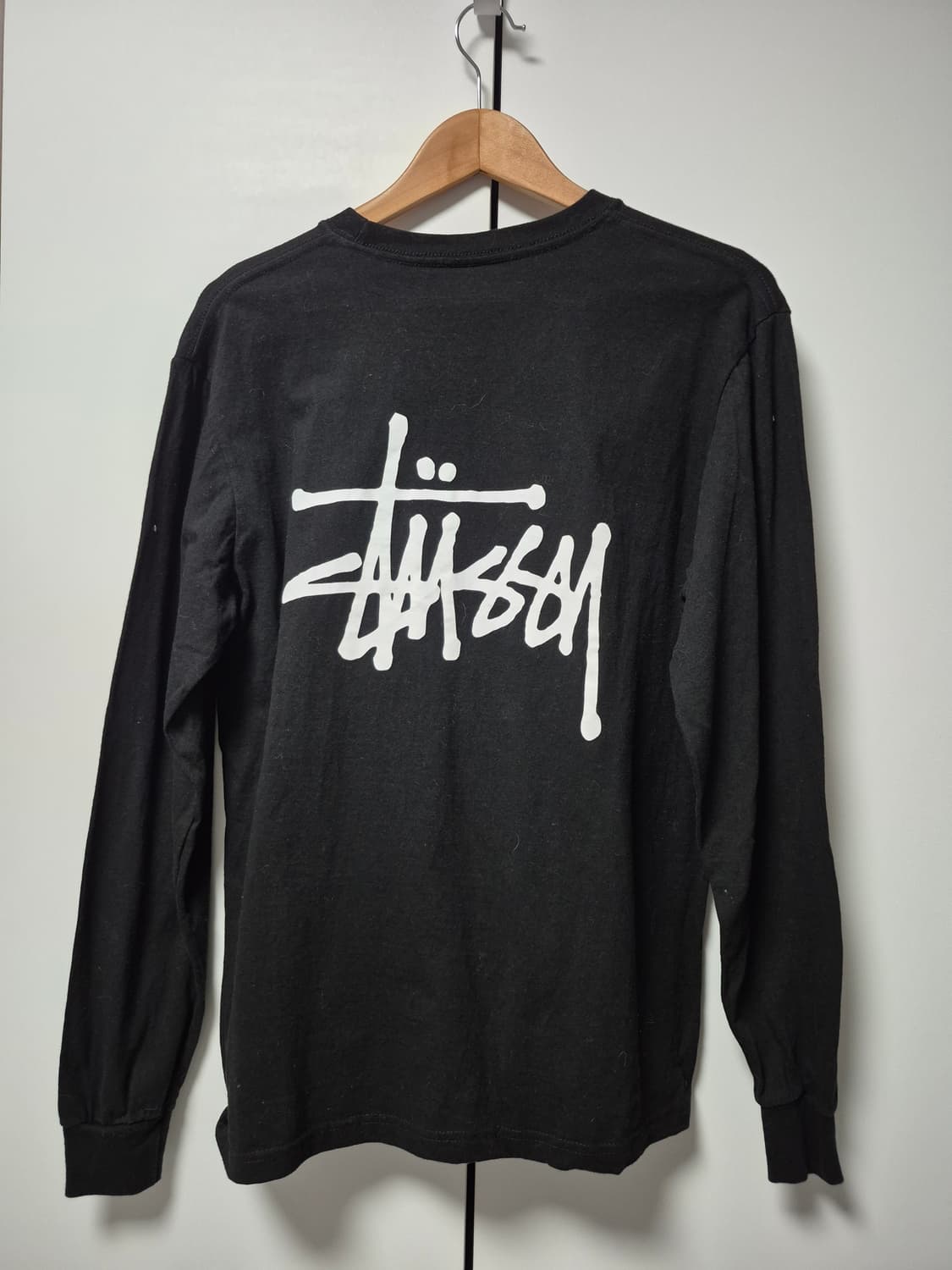스투시 베이직 스투시 롱슬리브 티셔츠 블랙 남성 M사이즈 상품이미지4