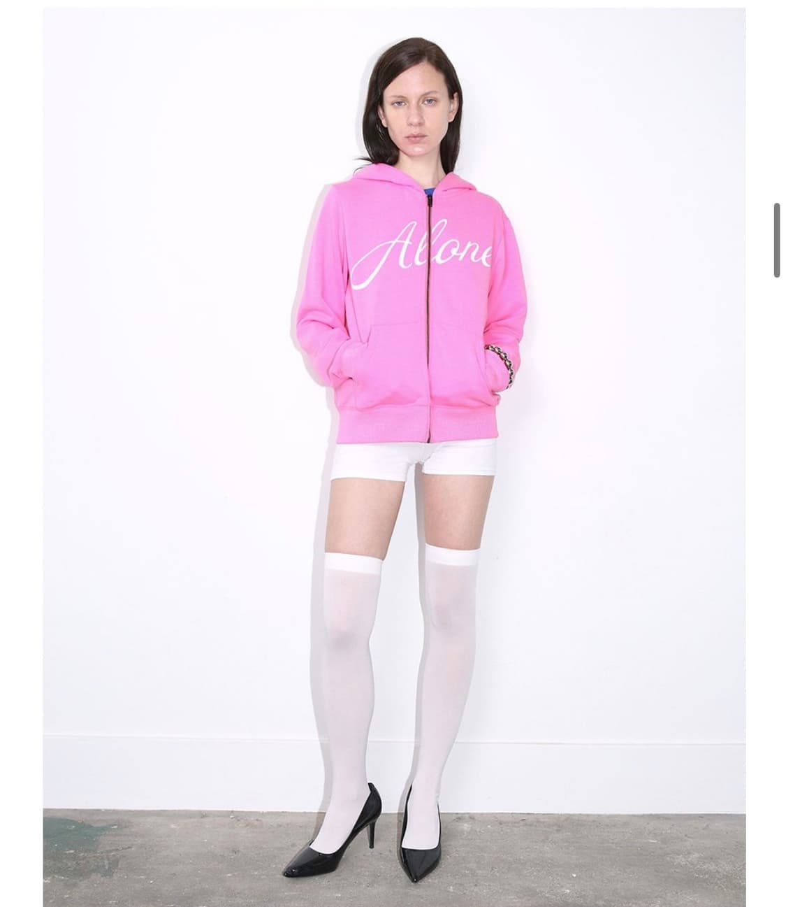 ZIP-UP HOODIE, HOT PINK 상품이미지4