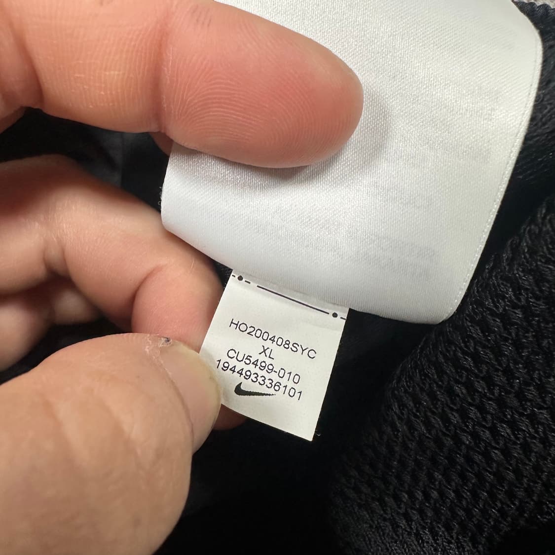 ✨ (바배) 나이키 스우시 에센셜 블랙 트레이닝 팬츠  상품이미지5