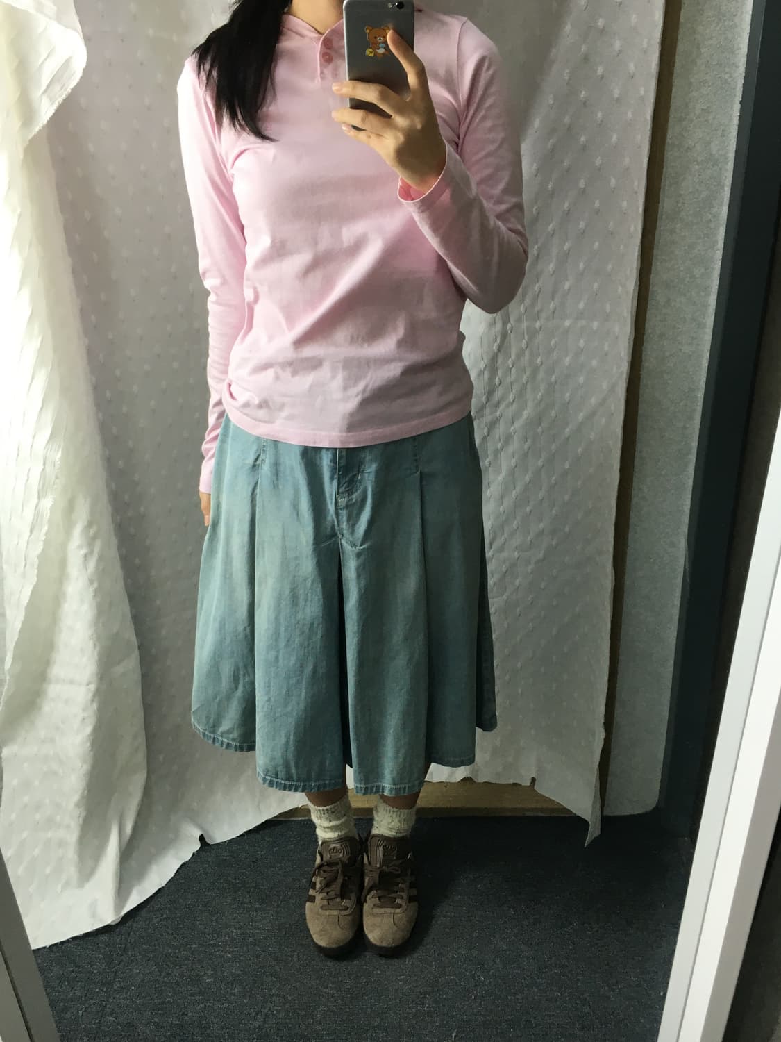 이스트보이 핑크 후드 티셔츠 상품이미지3