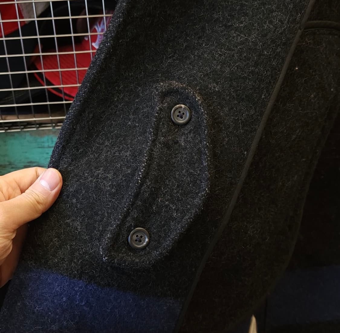 90s 폴로 랄프로렌 헤비울 피코트 Made in USA 상품이미지8