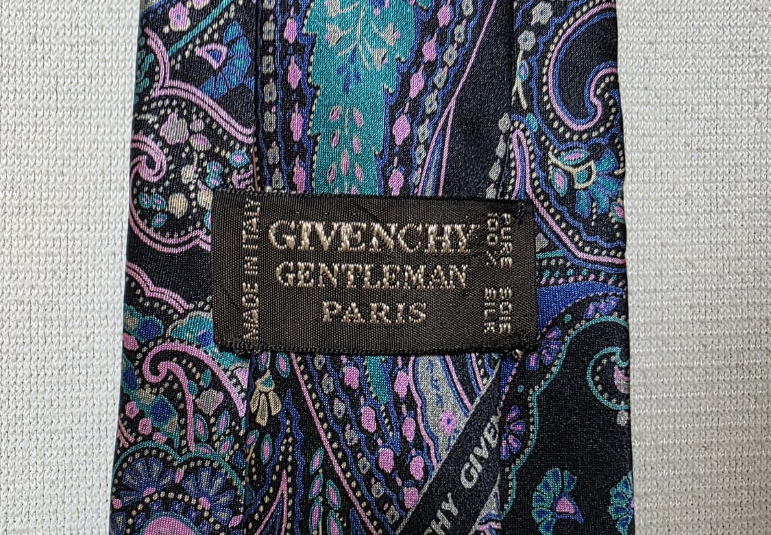 [GIVENCHY] 지방시 젠틀맨 실크 100% 페이즐리 넥타이 상품이미지7