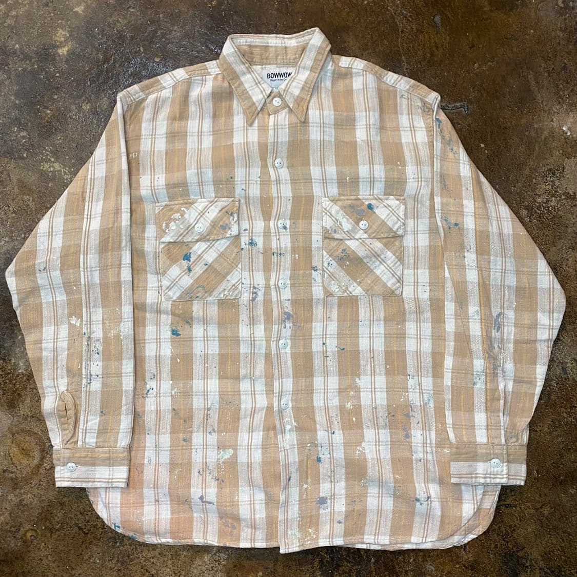 (M) BOWWOW PAINTED FLANNEL SHIRT 상품이미지1