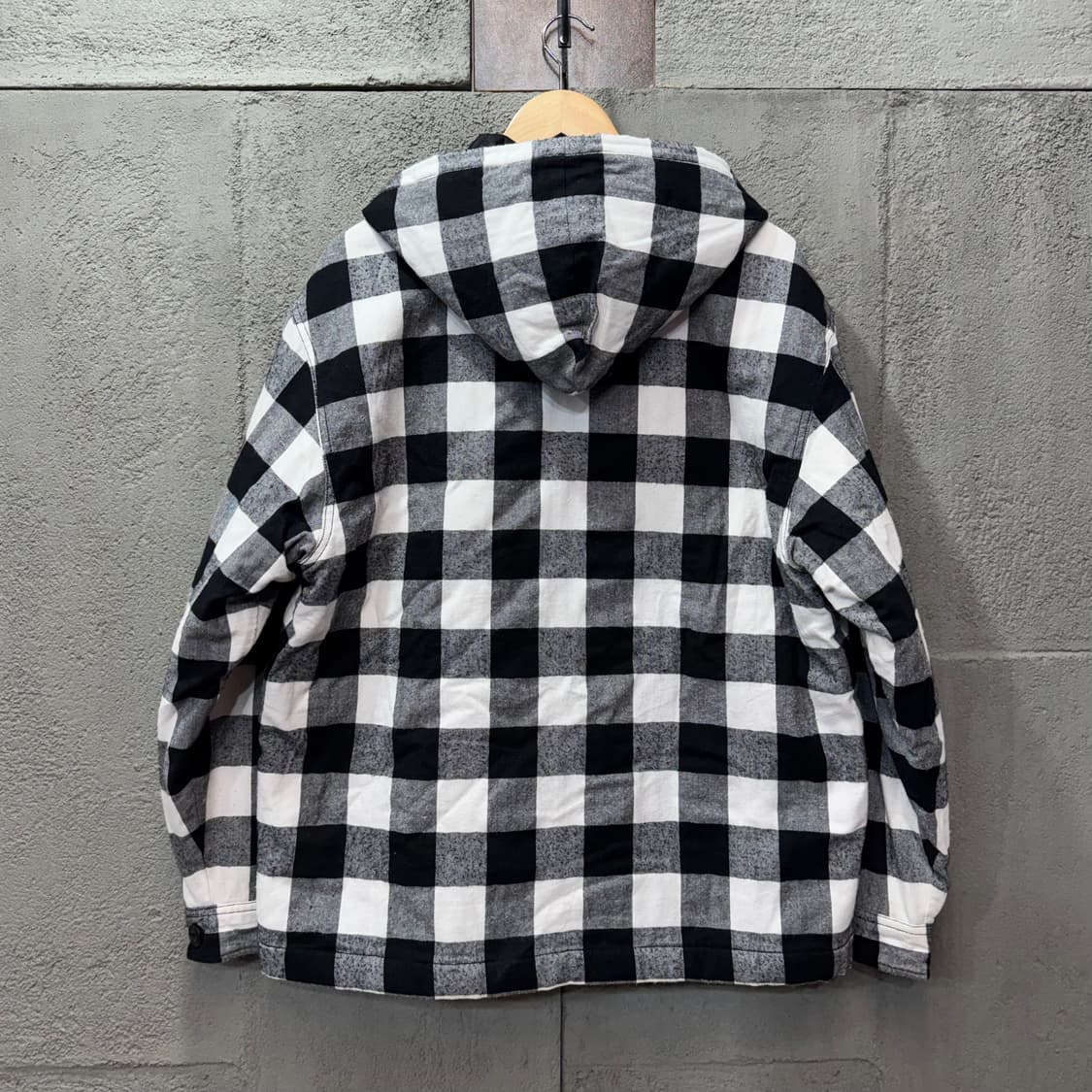 칼하트 후디드 체크 플란넬 자켓 (M)   상품이미지3