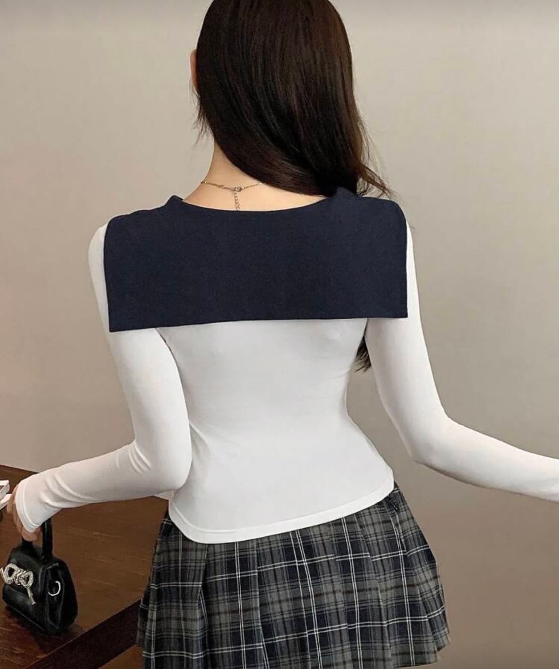 55 슬림핏 스쿨룩 세일러 티셔츠 상품이미지2