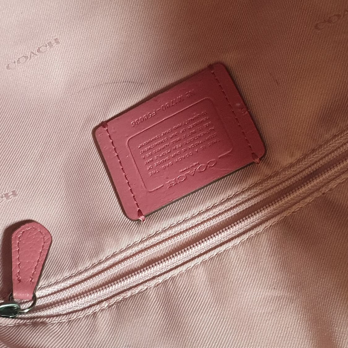 코치 레더 숄더백 크로스백 핑크 상품이미지5