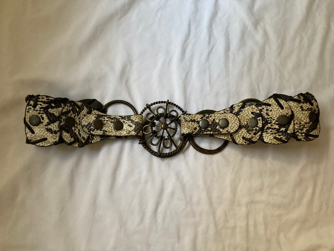 snake pattern ring belt 상품이미지1