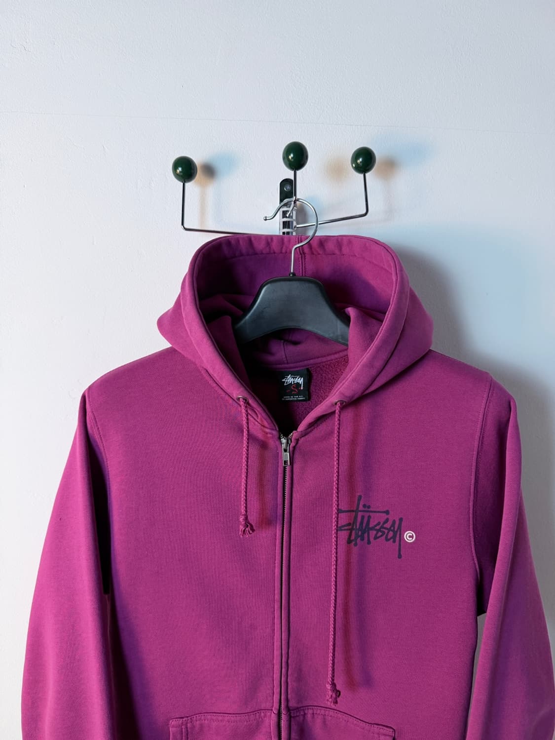 00s 스투시 스탁 로고 후드 집업 상품이미지3