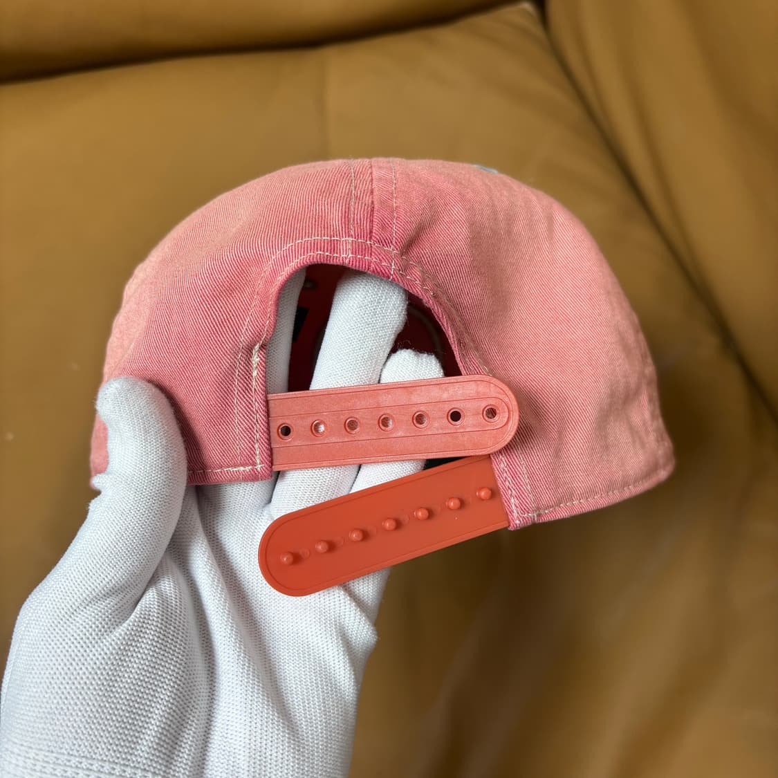 RRL 더블알엘 랄프로렌 폴로 윙로고 6패널 볼캡 모자 워시드 레드 상품이미지7