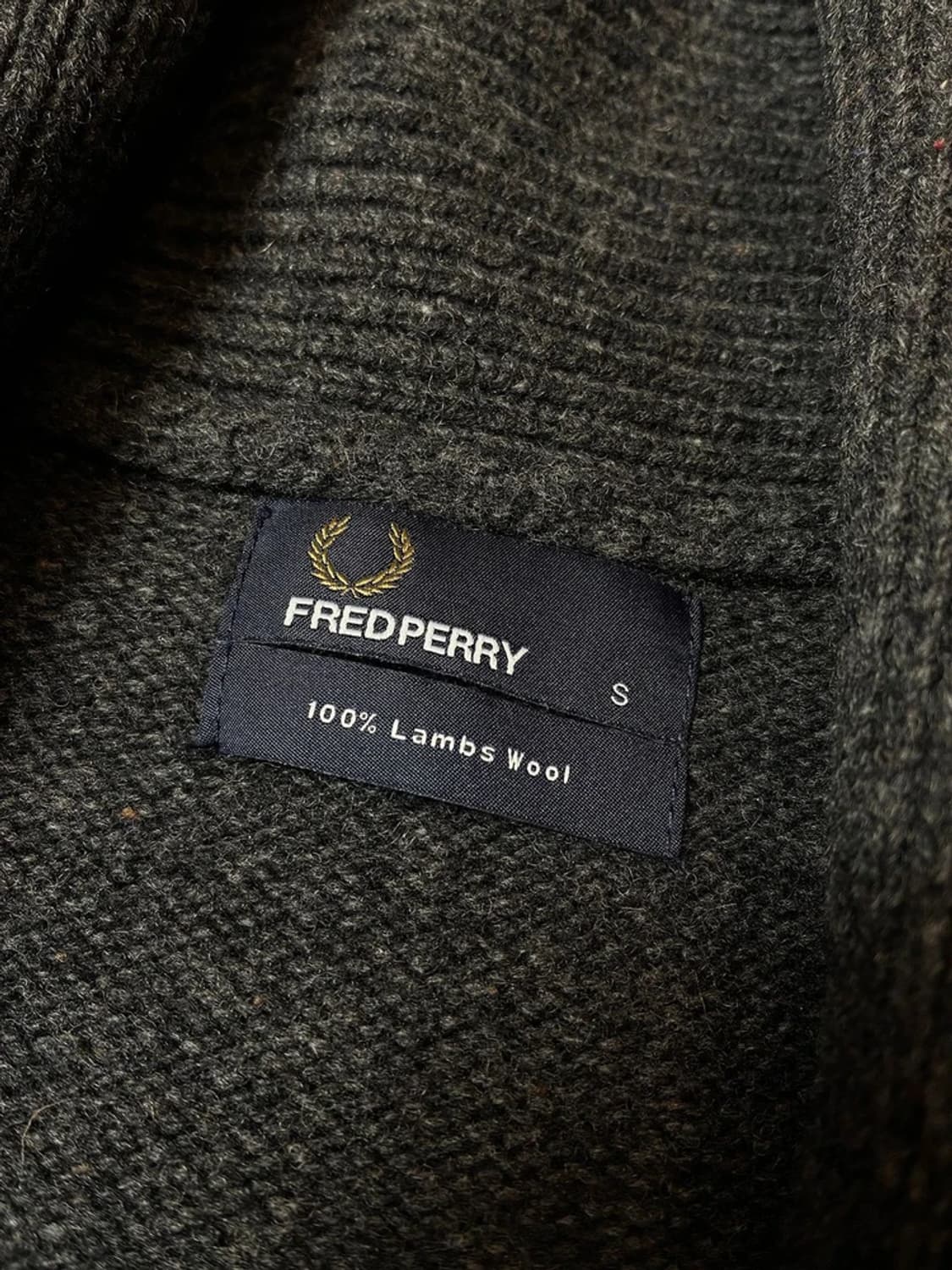 프레드페리 램스울 숄카라 니트 가디건 PN7873 상품이미지6