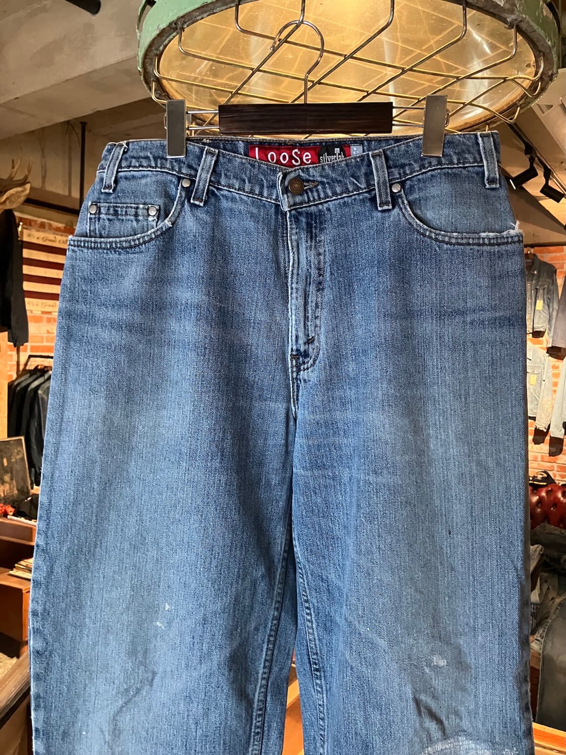 90s USA 빈티지 리바이스 실버탭 루즈핏 데님 팬츠 상품이미지3
