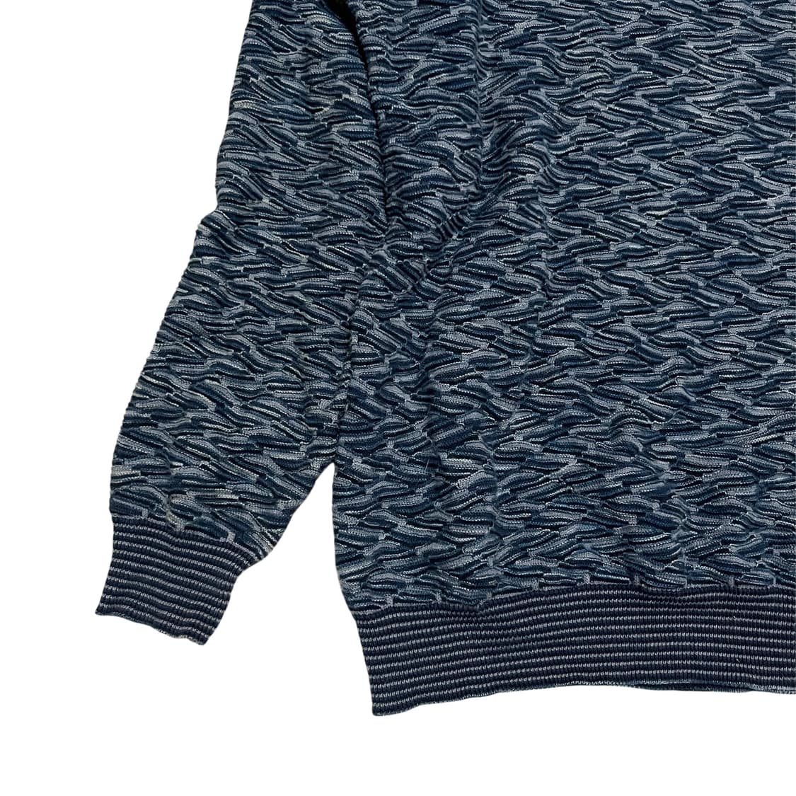 Vintage Pattern Pullover Knit_Navy 상품이미지3