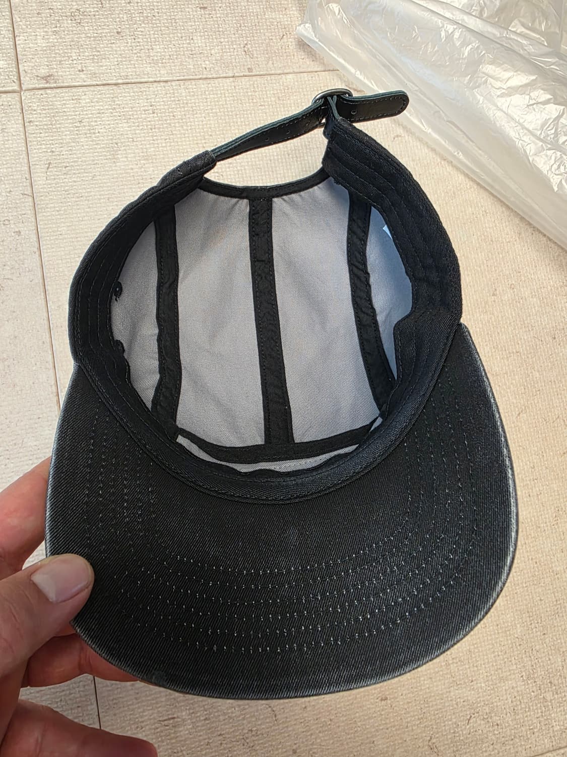 슈프림 워시드 치노 트윌 캠프캡 블랙 팝니다 상품이미지4