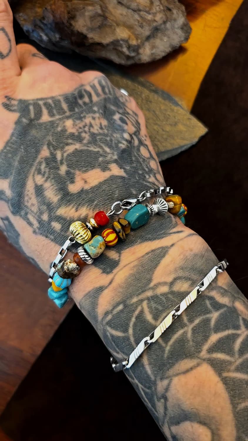 3 cross Blue Earthline bracelet 상품이미지2